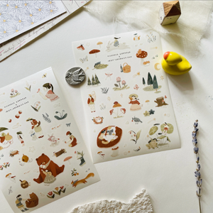 Nico Neco The Forest Whimsy PET Sticker Sheets (2 sheets)