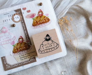 Simple Happiness Rubber Stamp: Croissant Lover