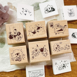 Modaizhi Consultant Sheep Prescription Rubber Stamp Set