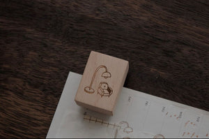 bighands Rubber Stamp- Comfy Corner: Sofa & Light - Smidapaper Ikigai Shop